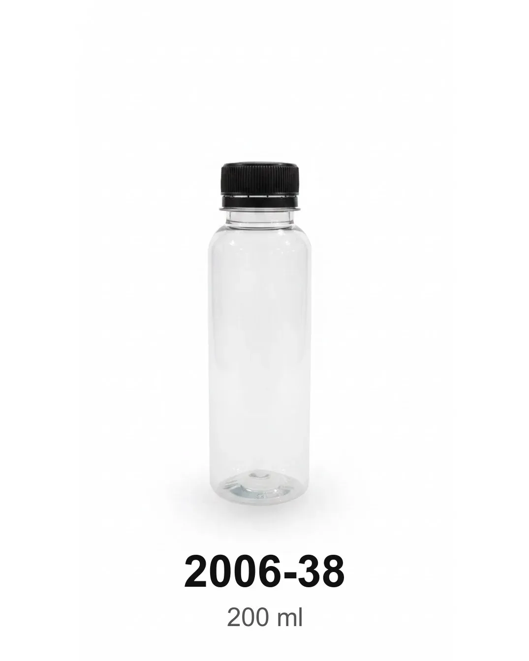 Cylindrical Juice Bottle with Tamper Cap 200 ml