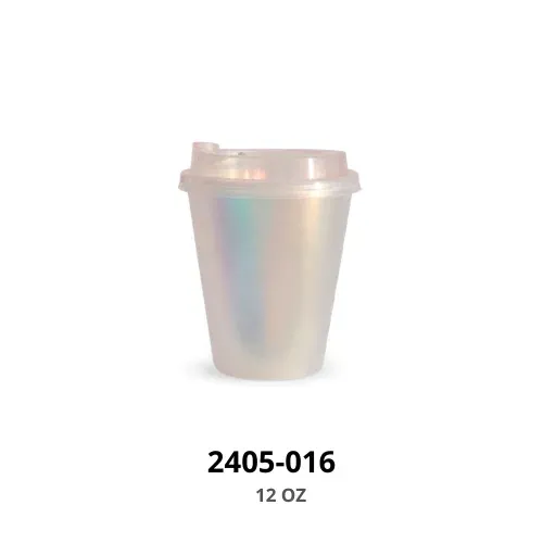 Glossy Cup with Dome Sip Lid 12 oz