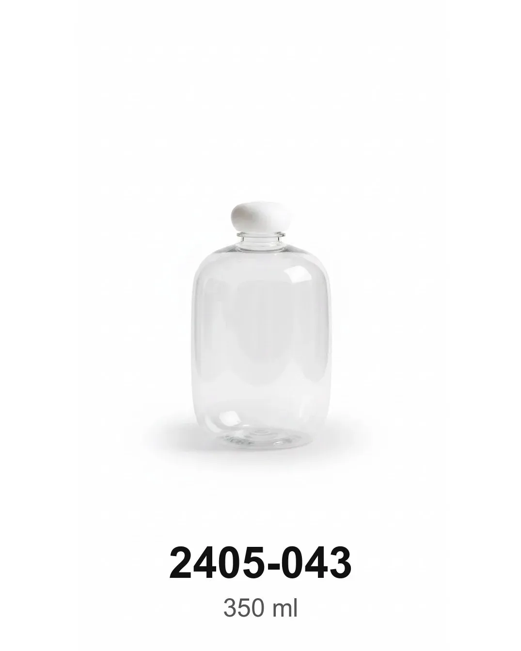 Oval Juice Bottle with Ball Cap 350 ml