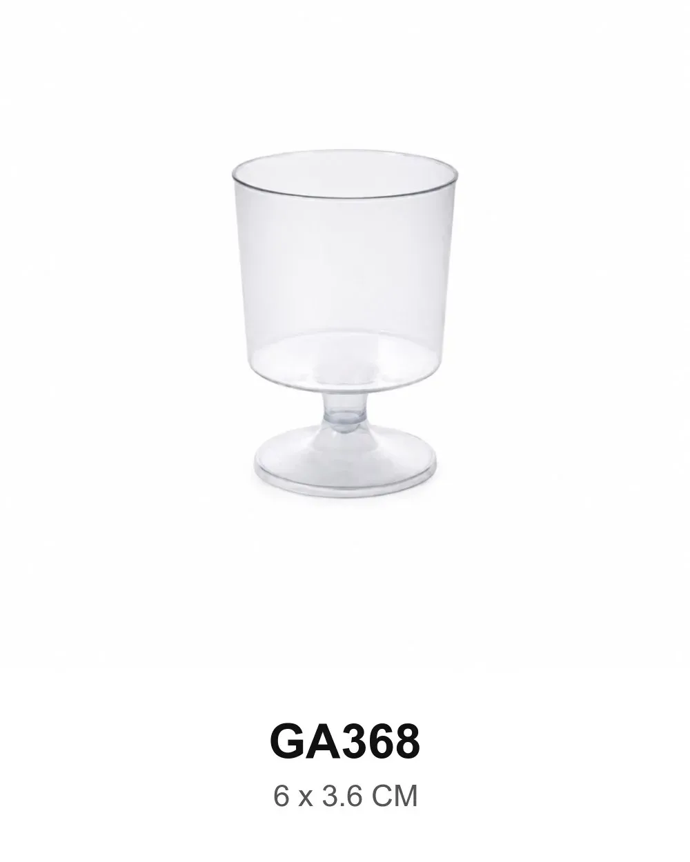 كاسة حلا أكريلك برجل 6×3.6 سم