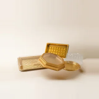 Gold Plastic Containers